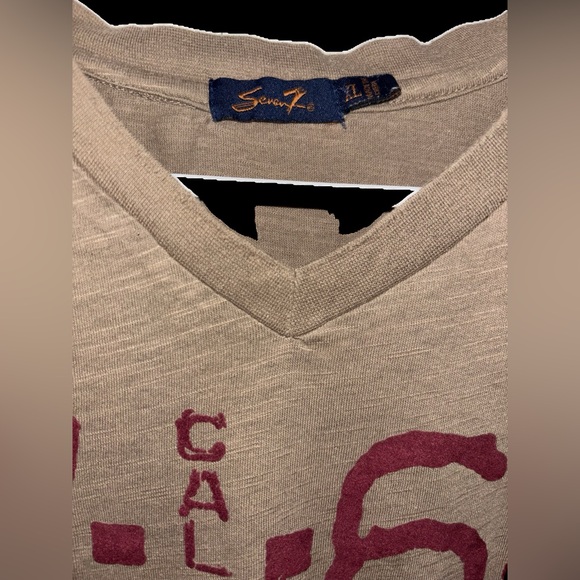 Rare new Seven 7 super cool ever neck NEW vintage flawless slightly perfect vee - Picture 2 of 14